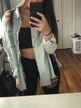 Carmar/LF Distressed Denim Shirt